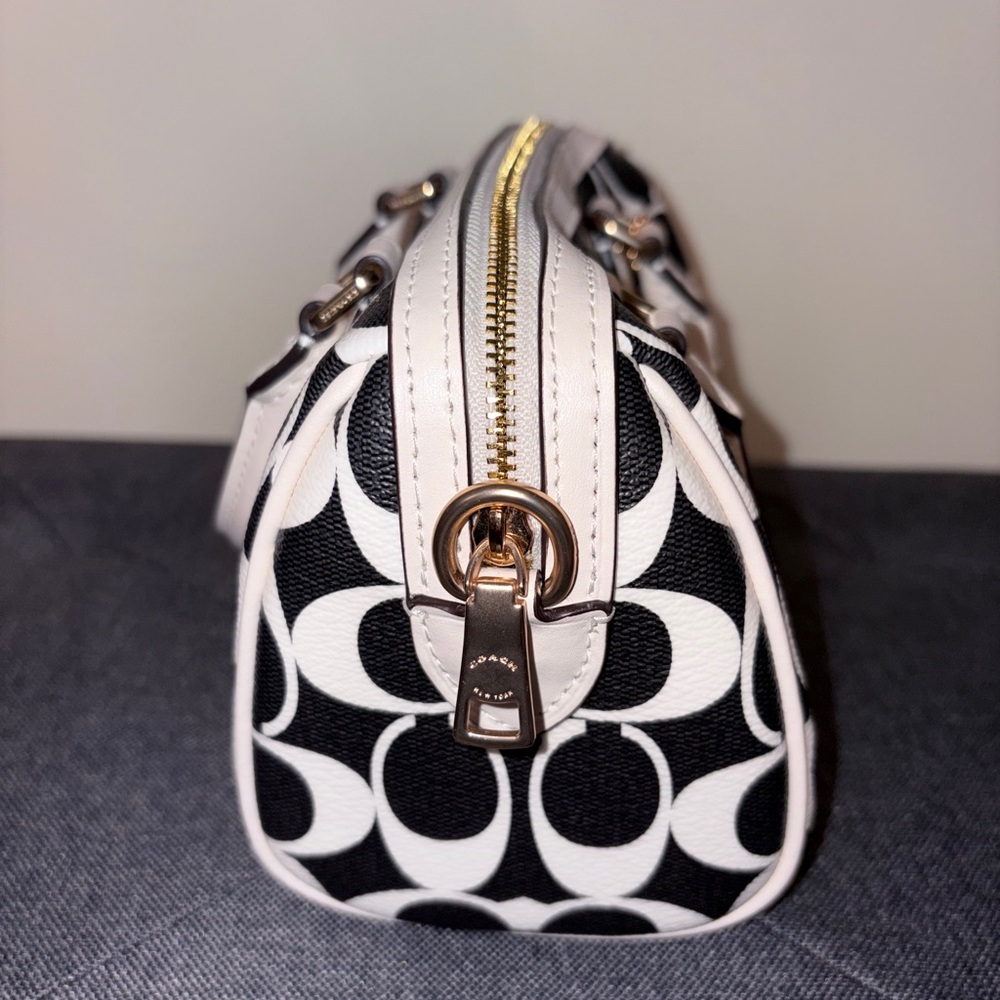 NWT Coach Mini Rowan Crossbody In Signature Canvas CO960 - Picture 7 of 8